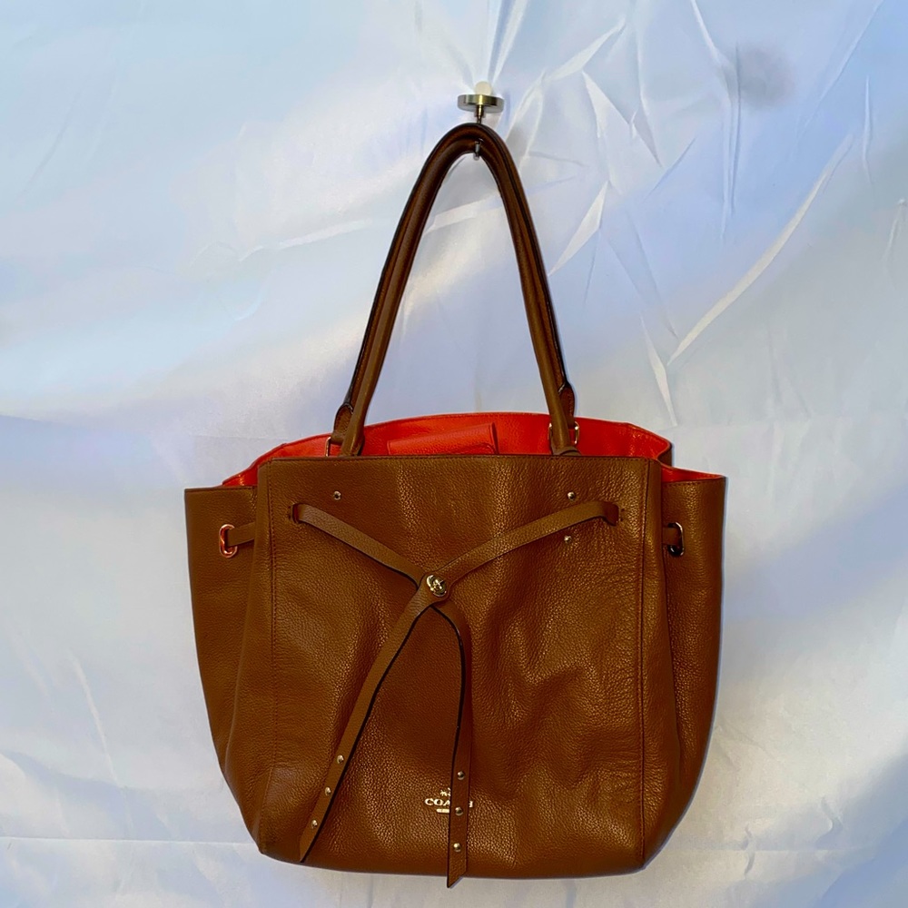 Coach sable brown handbag purse